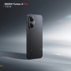De Redmi Turbo 4 in het zwart. (Afbeeldingsbron: Redmi)