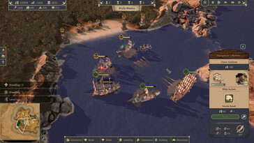 Een afbeelding die een zeeslag in Republic of Pirates toont.