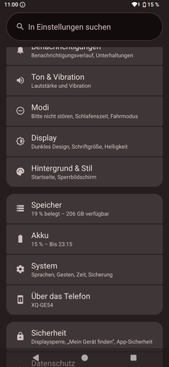 Sony Xperia 1 VIII-recensie: Android-gebruikersinterface