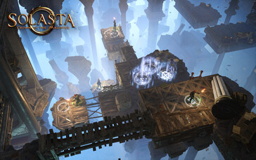 Een afbeelding die een omgeving in Solasta: Crown of the Magister toont.