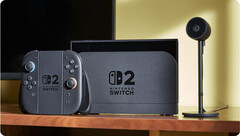 Officiële afbeelding Nintendo Switch 2 en zijn camera-accessoire. (Afbeeldingsbron: Nintendo)