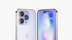 Een van de laatste renders van de iPhone 14 Pro. (Bron: CGTrader)