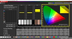 CalMAN ColorChecker (DCI-P3 kleurendoelruimte)