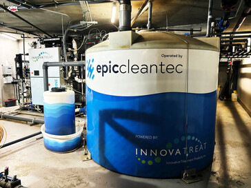 Filtersysteem in de kelder van het gebouw (Afbeelding: Epic Cleantec / Matt Simon)