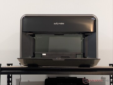 eufyMake E1 UV-printer met geopende voorklep.