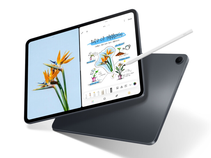 De Oppo Pad 5 in Starlight Black, de enige afwerking die wereldwijd verkrijgbaar is.