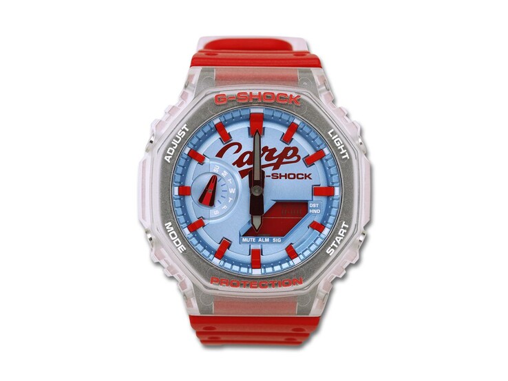 De 2026 Casio G-Shock x Hiroshima Toyo Carp GA-2100X. (Afbeelding bron: Hiroshima Toyo Carp winkel)