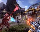 Borderlands 2 screenshot met monsters in gevecht met Zero