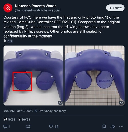 FCC-foto's van de Switch 2 GameCube-controller getoond
