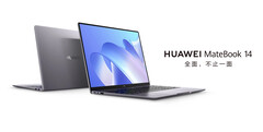 Huawei verkoopt de MateBook 14 2022 in twee kleur- en processoropties. (Afbeelding bron: Huawei)