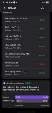 Honor Gezondheid: Slaap tracking functies