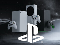 Xbox-consoles worden getoond met PlayStation-logo (bron: Xbox Wire, Sony PlayStation met bewerkingen)