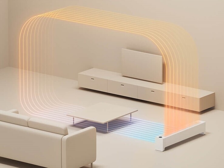 De Xiaomi Mijia Graphene Baseboard Heater 2. (Afbeelding bron: Xiaomi)