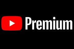 YouTube Premium-logo - een betaald abonnement waarmee advertenties worden verwijderd en andere functies worden ontgrendeld