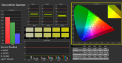 Calman ColorChecker: Native display mode - verzadiging