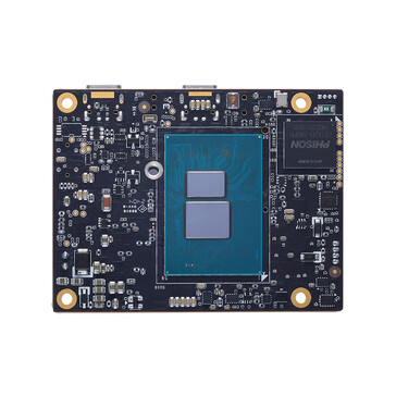De CPU is duidelijk zichtbaar; CPU-koeling wordt aangeraden. (Afbeeldingsbron: Axiomtek)