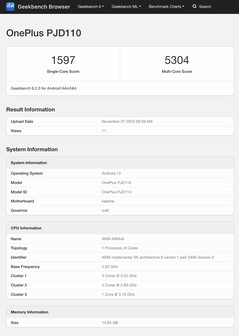 (Afbeeldingsbron: Geekbench)