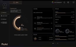 Prestatieprofielen in ProArt Creator Hub