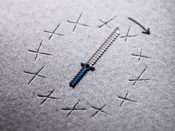 Zwaardvormige minutenwijzer