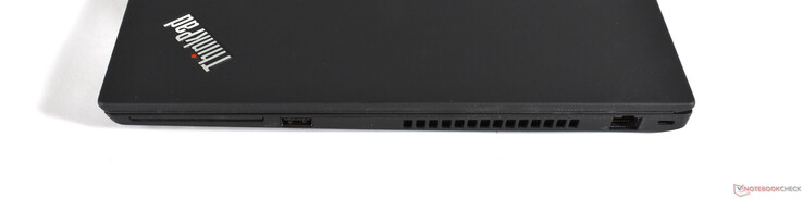 Rechterkant: Smartcardlezer, USB A 3.0-poort, RJ45 Ethernet-poort, Kensington-slot