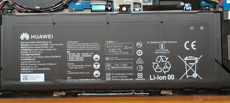 56 Wh batterij