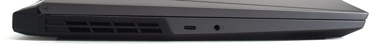 USB-C 3.1 met DisplayPort 1.4; 3,5-mm audio-aansluiting