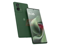 Onofficiële afbeelding van Moto G96 5G in de kleur Greener Pastures (bron: Android Headlines)