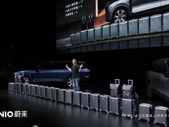 De afgebeelde Nio ES8 SUV met vijf zitplaatsen