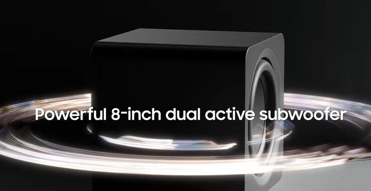 De subwoofer heeft een 8-inch dubbele actieve subwoofer