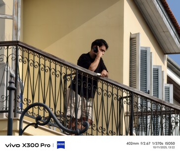 Vivo X300 Pro 400 mm zonder teleconverter.