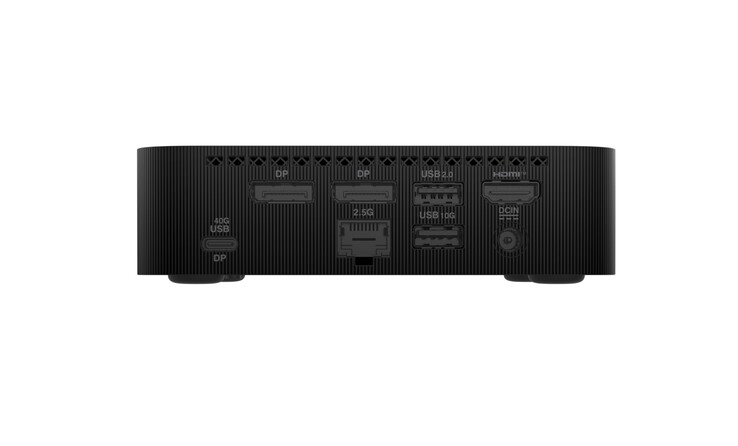 De Asus ExpertCenter PN54 mini PC heeft een behoorlijk aantal poorten. (Afbeeldingsbron: Asus)