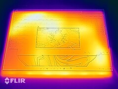 Belastingstest oppervlaktetemperaturen (vooraan)