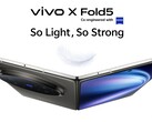 De Vivo X Fold5 opvouwbare smartphone is nu verkrijgbaar in India (Afbeelding bron: Vivo)