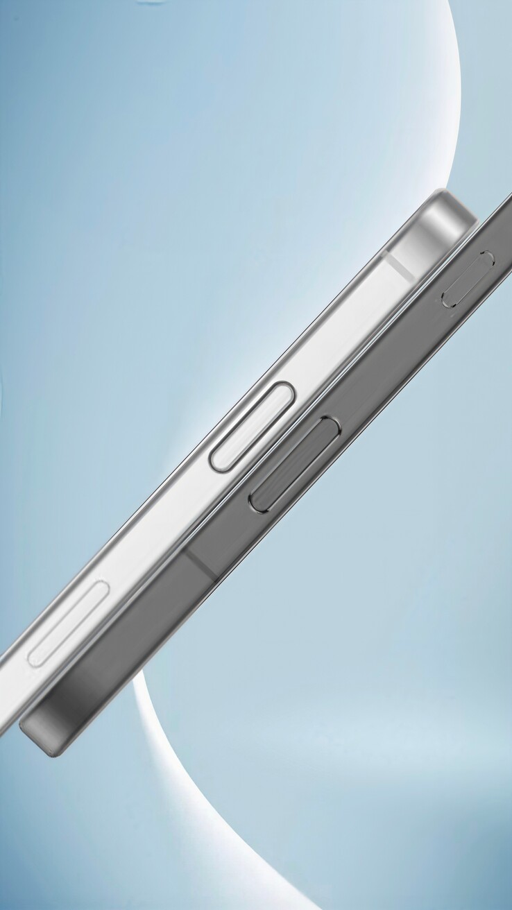 De "Honor Magic8" (links) naast een "iPhone 17". (Bron: Factory Manager is Guan via Weibo)