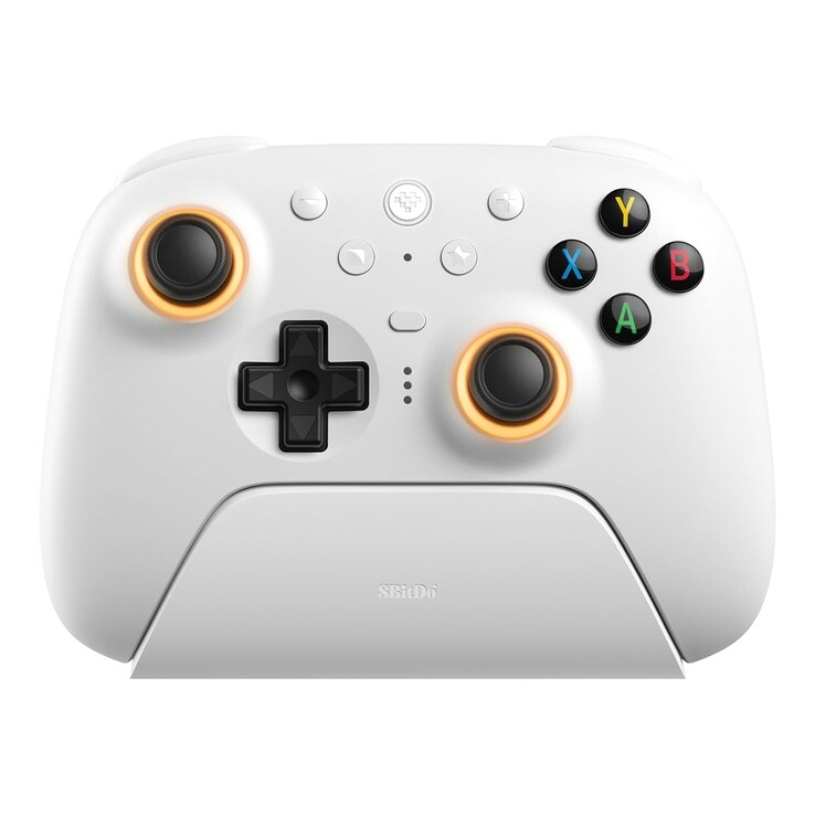 De actieknoppen van de 8BitDo Ultimate 2 draadloze controller hebben gekleurde alfabetten. (Afbeeldingsbron: 8BitDo)