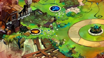 Afgebeeld: Een gameplay screenshot van Bastion.
