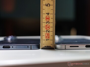 Galaxy S25 Randdikte (bron: Notebookcheck)