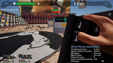 Afgebeeld: Een gameplay screenshot van Game Quest: The Backlog Battler.