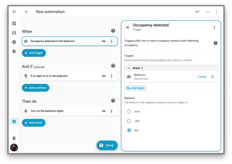 Home Assistant 2026.1 bevat nieuwe doelgerichte triggers. (Afbeeldingsbron: Home Assistant)