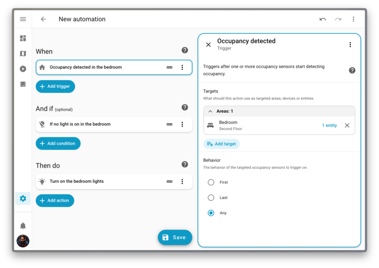 Home Assistant 2026.1 bevat nieuwe doelgerichte triggers. (Afbeeldingsbron: Home Assistant)