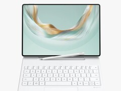 De Huawei MatePad Pro 12,2&#039;&#039; (2025) wordt geleverd met een toetsenbordhouder, maar de stylus moet apart worden aangeschaft. (Afbeeldingsbron: Huawei)