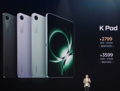 De Redmi K Pad presentatie toont alle beschikbare kleuren (Afbeelding bron: Xiaomi via X; bijgesneden)