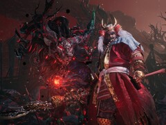 Een monster en samoerai in Nioh 3. 