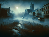 Liminal Point is een overlevingshorrorgame die gebruik maakt van een isometrisch cameraperspectief. (Afbeelding bron: DallE 3)