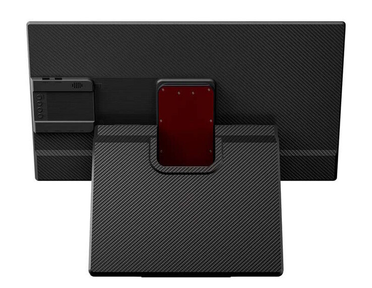 De voet van deze draagbare monitor kan worden gedraaid (Afbeelding bron: Blackview)