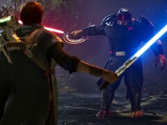 Een afbeelding uit het spel Star Wars Jedi: Fallen Order toont Cal Kestis en een vijand. (Afbeeldingsbron: Steam)
