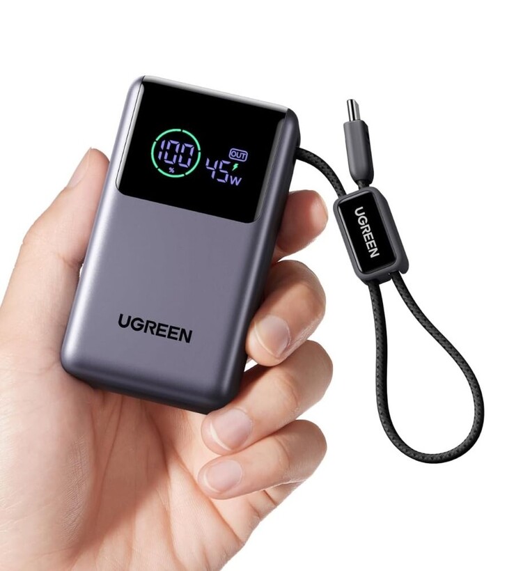 De Ugreen Nexode Pro Power Bank (10.000mAh, 45W, ingebouwde kabel)