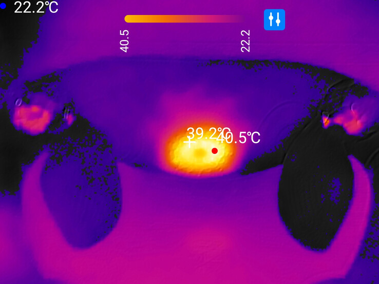 Max temp is ongeveer 40 C (104 F)
