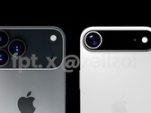 De iPhone 17 Pro (links) krijgt naar verluidt een aluminium frame, terwijl de iPhone 17 Air (rechts) naar verwachting een titanium frame krijgt. (Afbeeldingsbron: FrontPageTech)