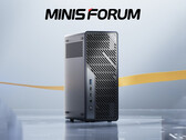 De Minisforum MS-02 Ultra van de voorkant. (Afbeelding bron: Minisforum - bewerkt)